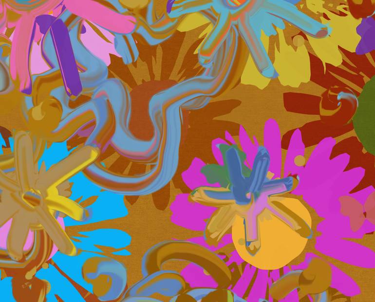 Original Abstract Nature Digital by Czar Catstick