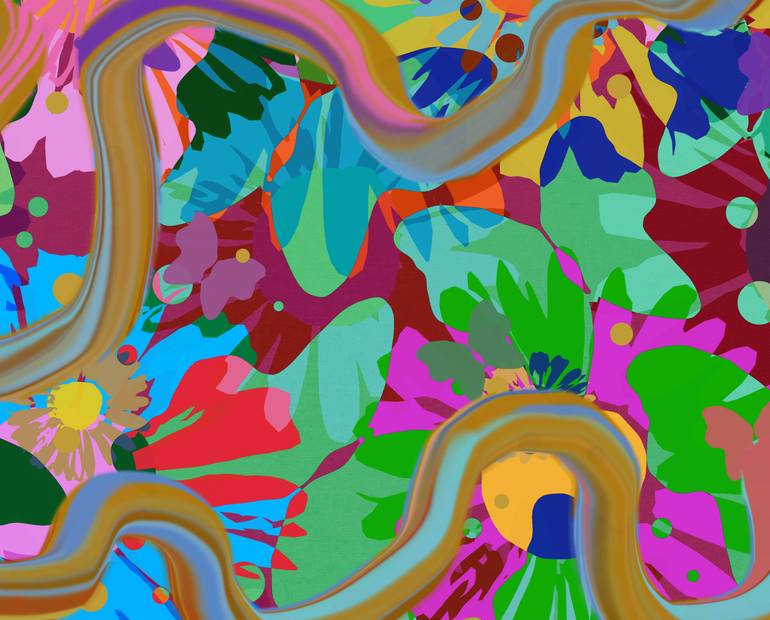 Original Abstract Nature Digital by Czar Catstick