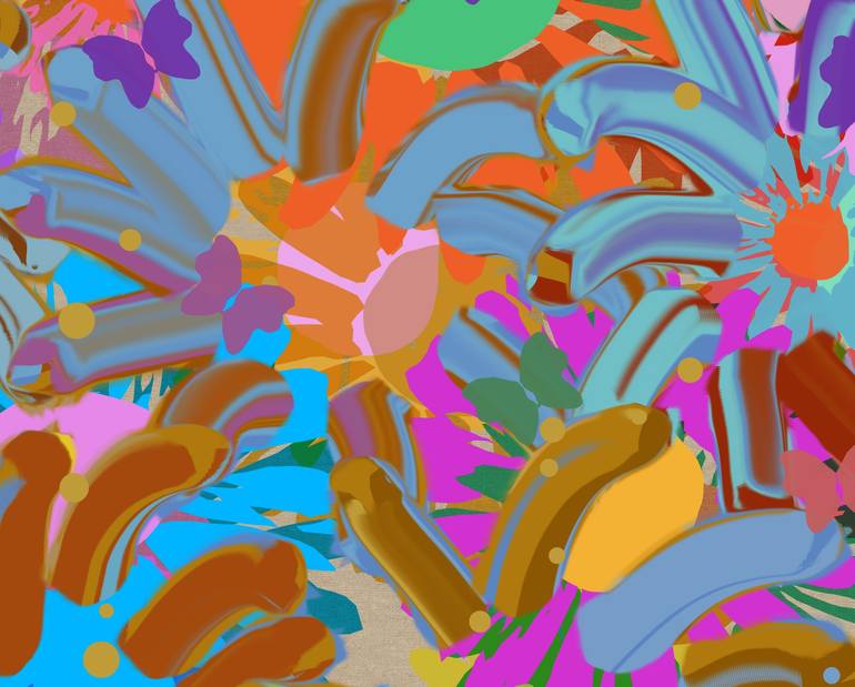 Original Abstract Nature Digital by Czar Catstick