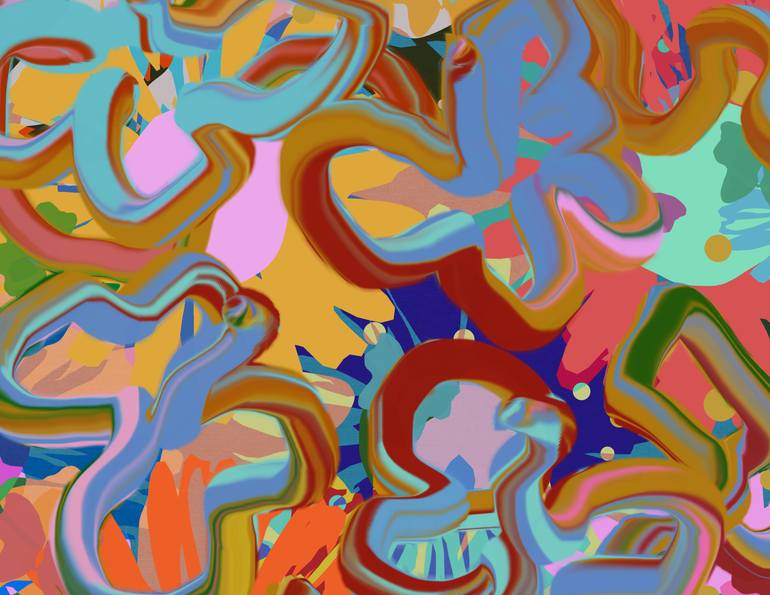 Original Abstract Nature Digital by Czar Catstick