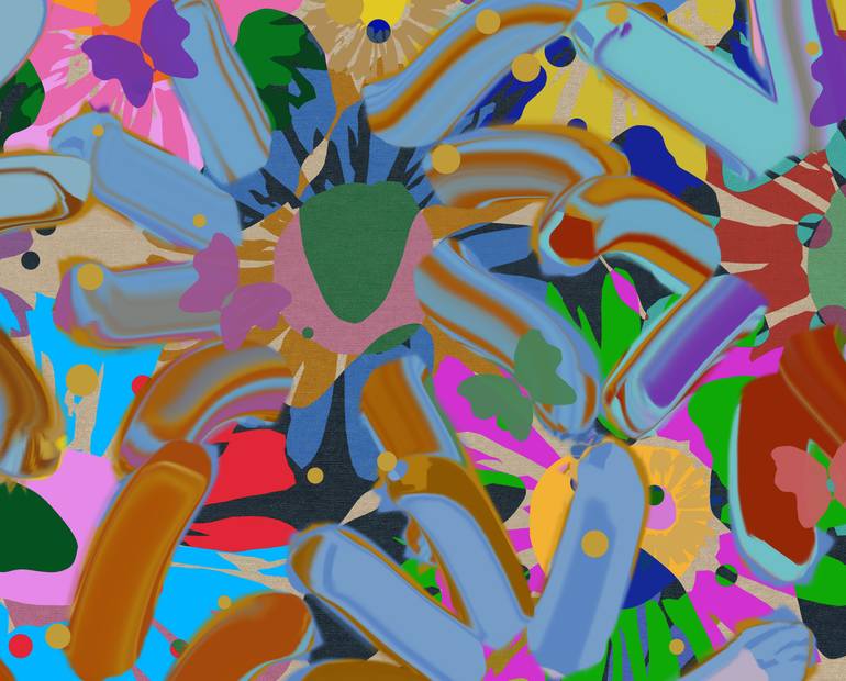 Original Abstract Nature Digital by Czar Catstick