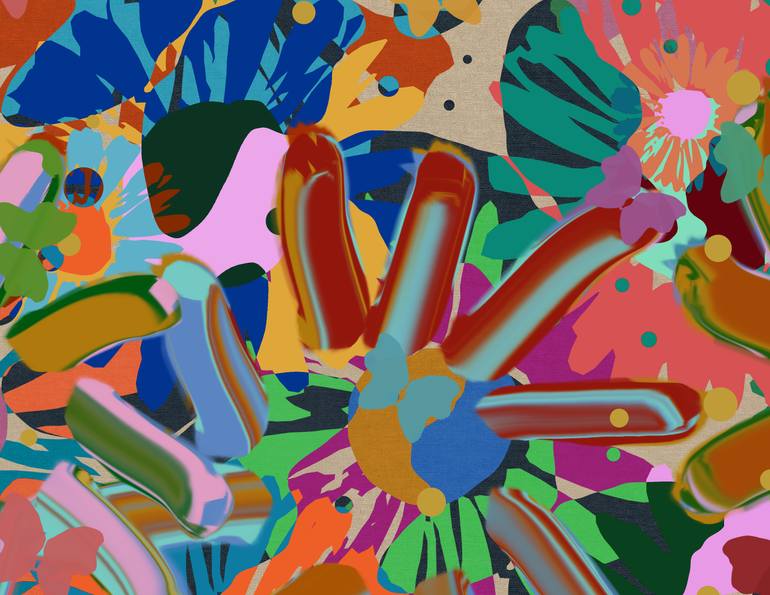 Original Abstract Nature Digital by Czar Catstick