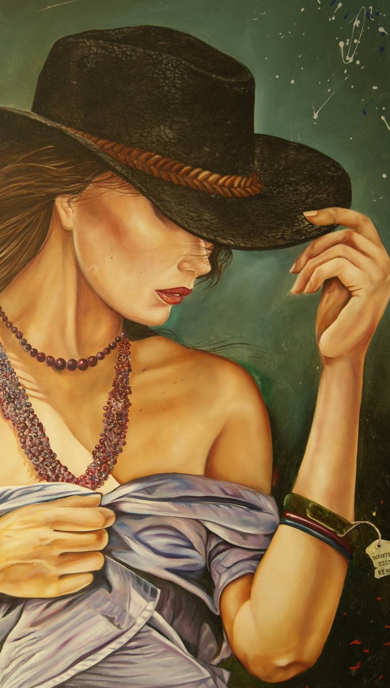 Original Figurative Women Painting by Carlos Cardona