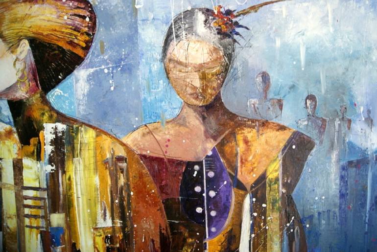 Original Figurative Women Painting by carlos cardona