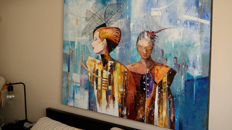 Original Figurative Women Painting by carlos cardona