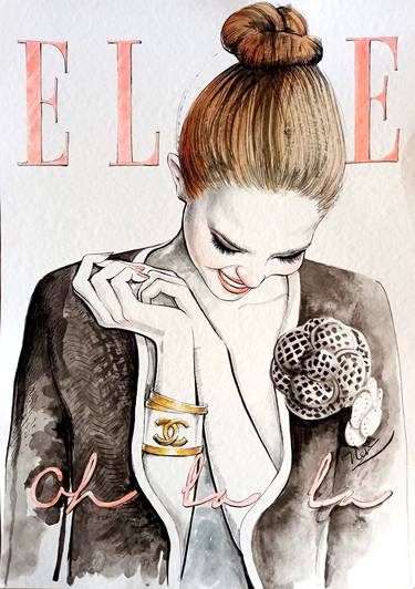 Original Contemporary Fashion Painting by Nevena Petrova