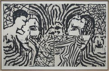 Original Expressionism Love Collage by Wilfrid cissou
