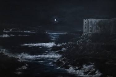 'CLIFFTOP CASTLE BY MOONLIGHT' thumb