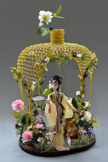 Original World Culture Sculpture by Zora Yin