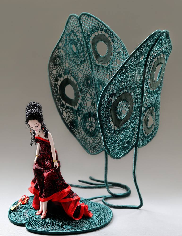 Print of Folk Women Sculpture by Zora Yin