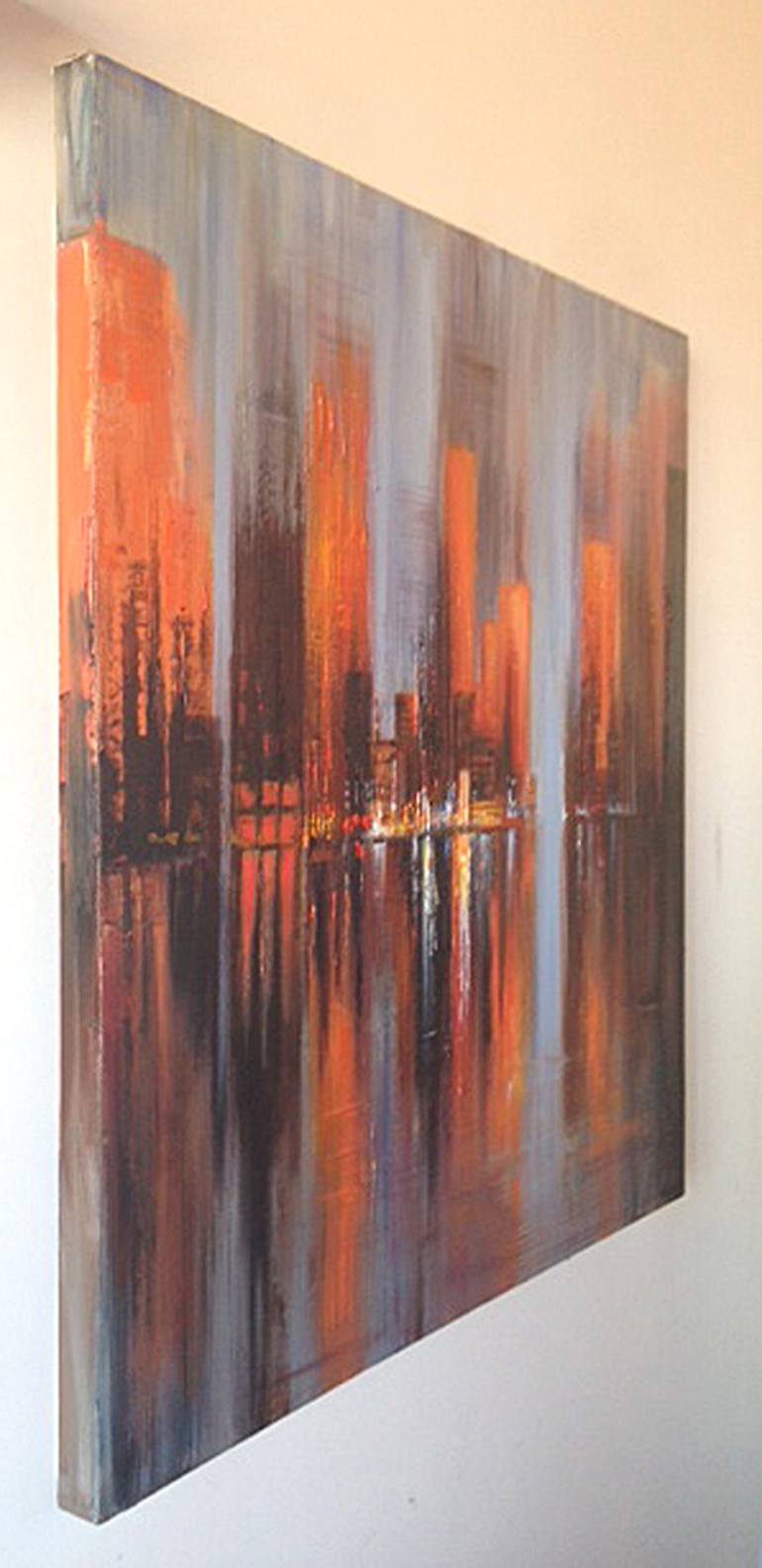 Original Cities Painting by Tracey Rowan