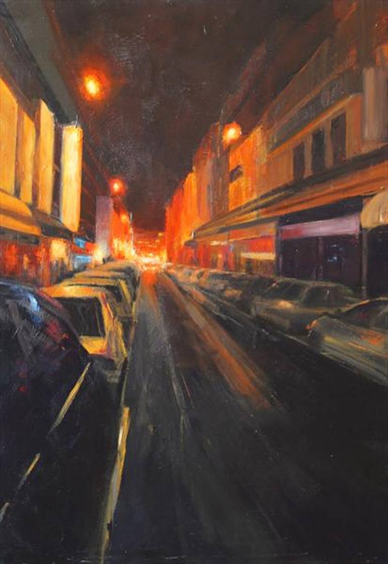 Paris Lights 2 Painting by Tracey Rowan | Saatchi Art