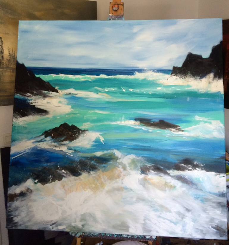 Original Seascape Painting by Tracey Rowan