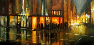 Print of Fine Art Cities Paintings by Tracey Rowan