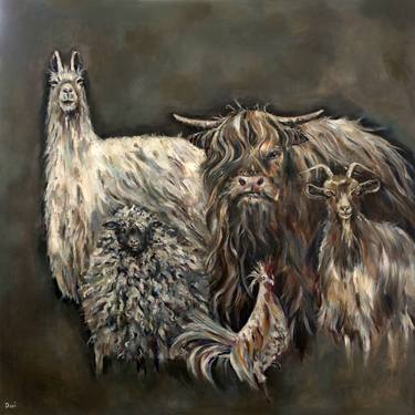 Original Fine Art Animal Paintings by Dani Bergson