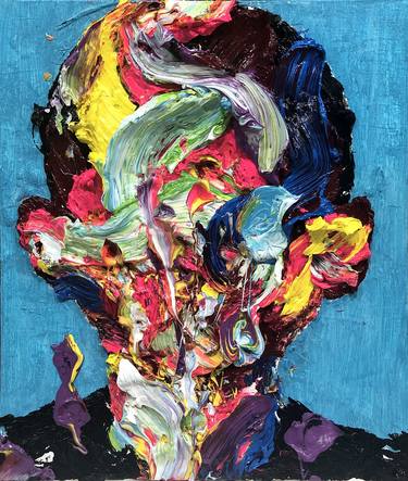 Original Abstract Expressionism People Paintings by KwangHo Shin