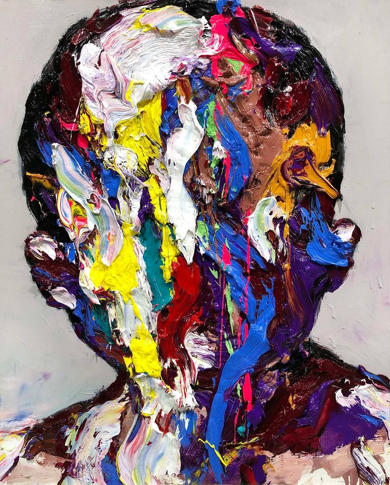Print of Abstract Expressionism People Paintings by Kwangho Shin