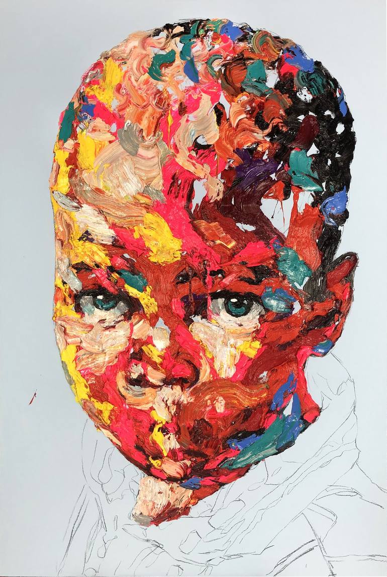 Print of Abstract Expressionism People Paintings by Kwangho Shin