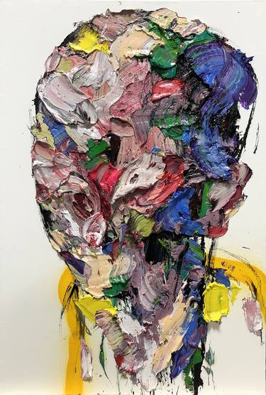 Original Abstract Expressionism People Paintings by Kwangho Shin