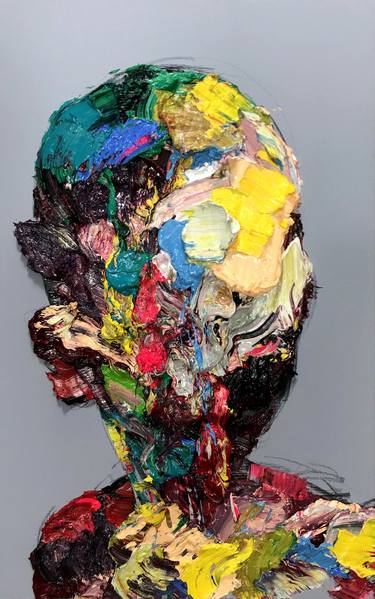 Original Abstract Expressionism People Paintings by Kwangho Shin