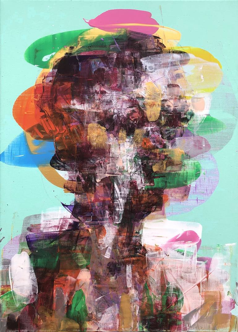 Print of Abstract Expressionism People Paintings by Kwangho Shin