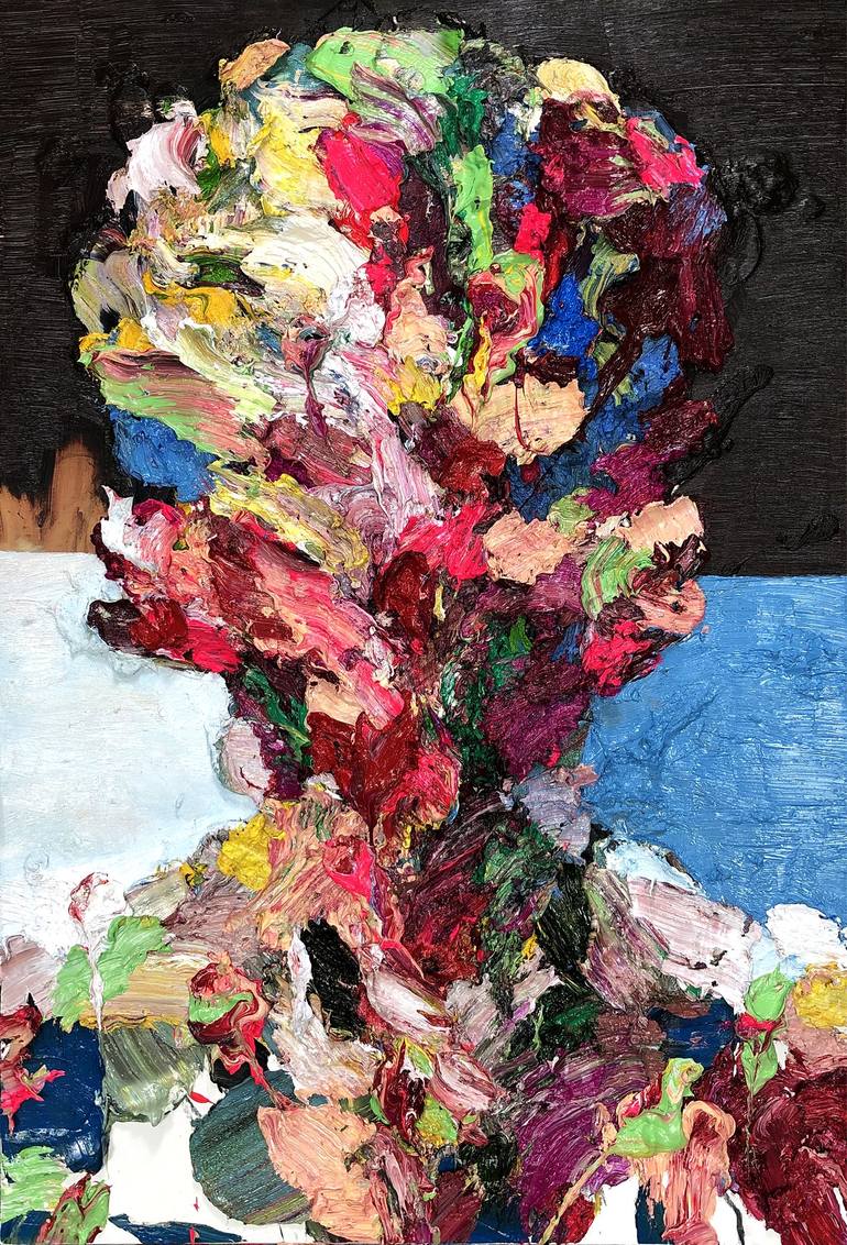 Original Abstract Expressionism People Paintings by Kwangho Shin