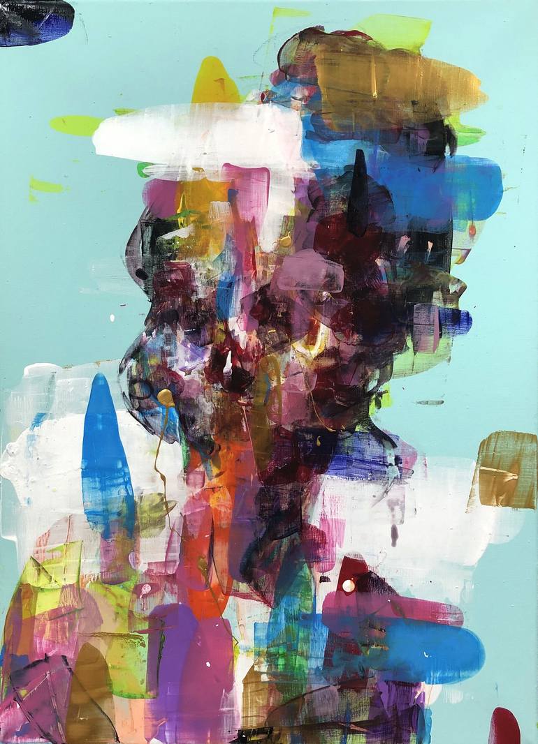Print of Abstract Expressionism People Paintings by Kwangho Shin