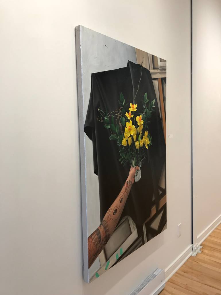 Original Conceptual Floral Painting by Ian Paul Shatilla