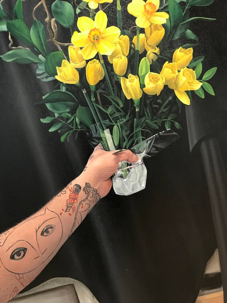 Original Conceptual Floral Painting by Ian Paul Shatilla