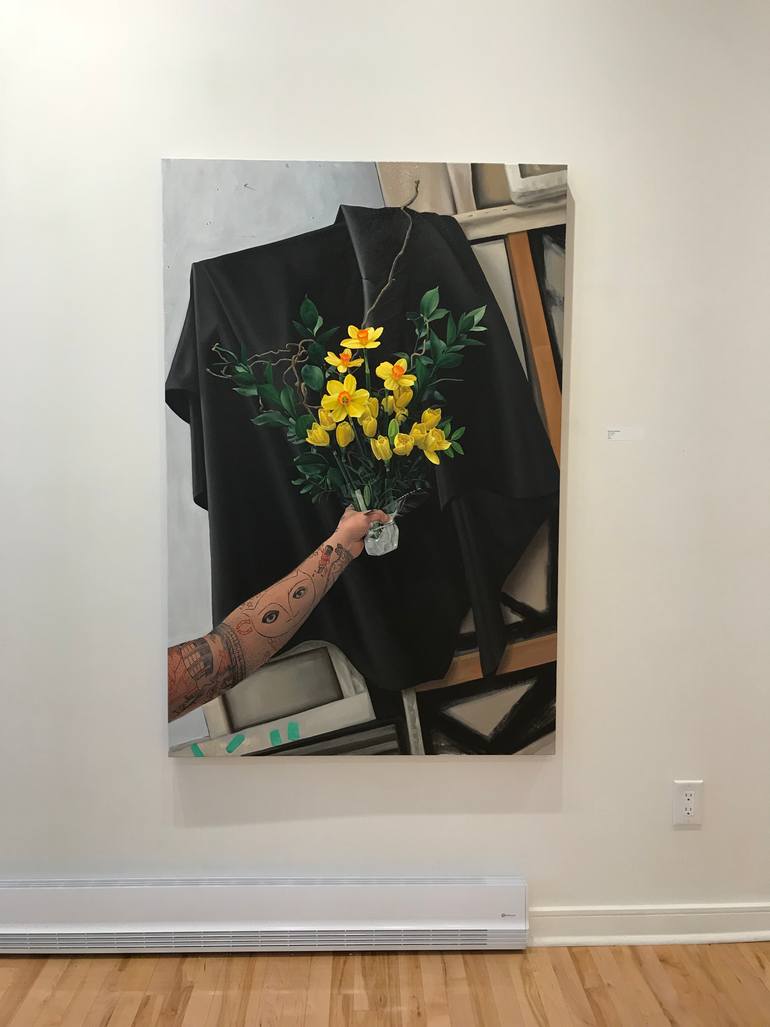 Original Conceptual Floral Painting by Ian Paul Shatilla
