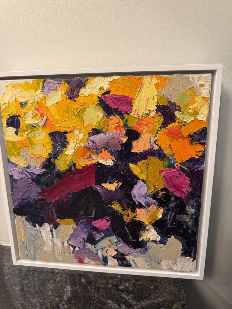 Original Abstract Expressionism Abstract Painting by Gaby Silva Bavio
