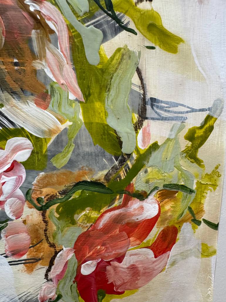 Original Abstract Expressionism Abstract Painting by Gaby Silva Bavio