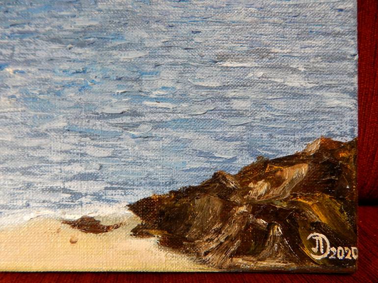 Original Impressionism Seascape Painting by Dmytro Larionov