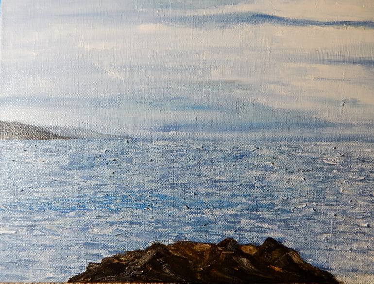 Original Impressionism Seascape Painting by Dmytro Larionov