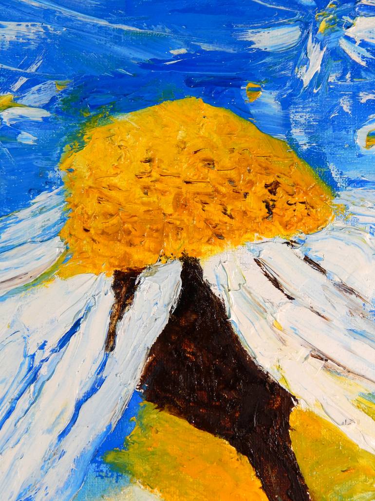 Original Expressionism Floral Painting by Dmytro Larionov