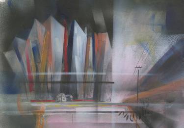 Print of Cities Paintings by Martin Mudzco