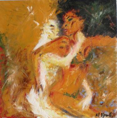 Print of Impressionism Erotic Paintings by Masha Krivopishina