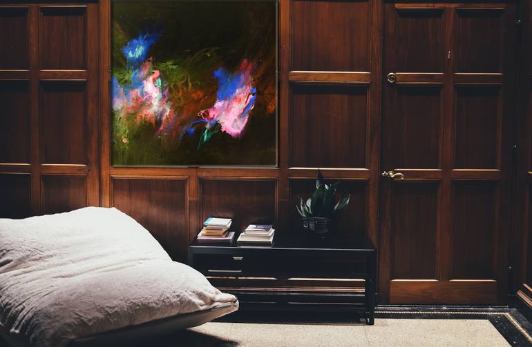 Original Abstract Expressionism Abstract Painting by Masha Krivopishina