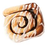 Cinnamon Roll Digital Illustration by Ashley Reid