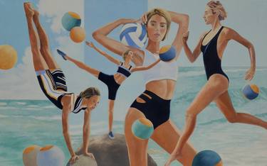 Original Beach Paintings by Bettina Dyhringer