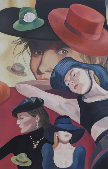 Original Figurative Fashion Paintings by Bettina Dyhringer