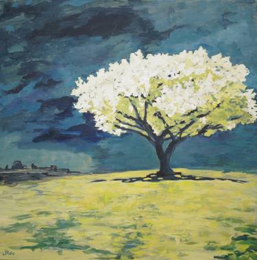 Print of Impressionism Tree Paintings by Julia Blake