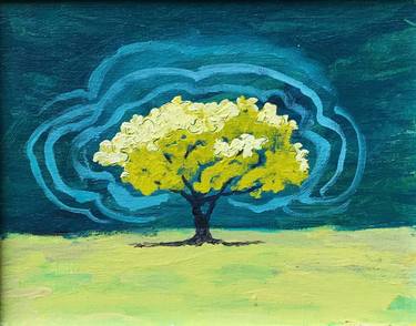 Print of Expressionism Tree Paintings by Julia Blake