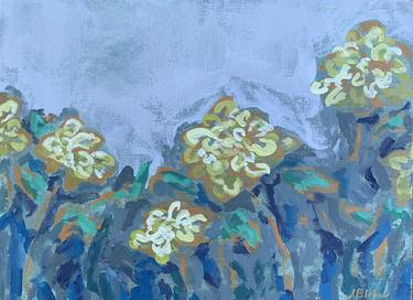 Original Abstract Floral Paintings by Julia Blake