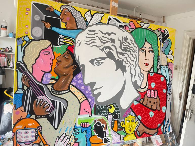 Original Contemporary People Painting by Riccardo Matlakas