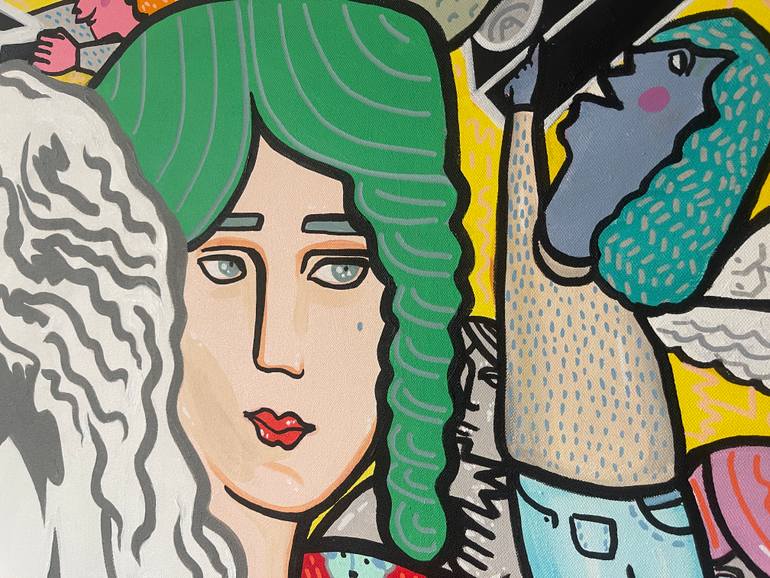 Original Contemporary People Painting by Riccardo Matlakas