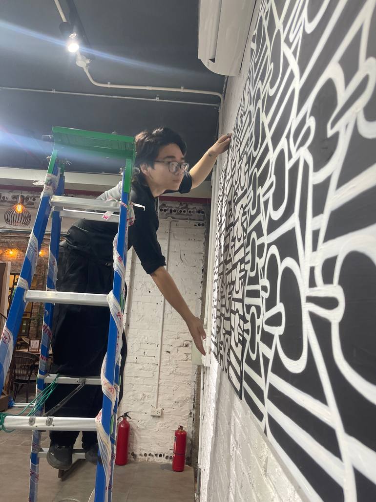 Original Street Art Graffiti Painting by Riccardo Matlakas