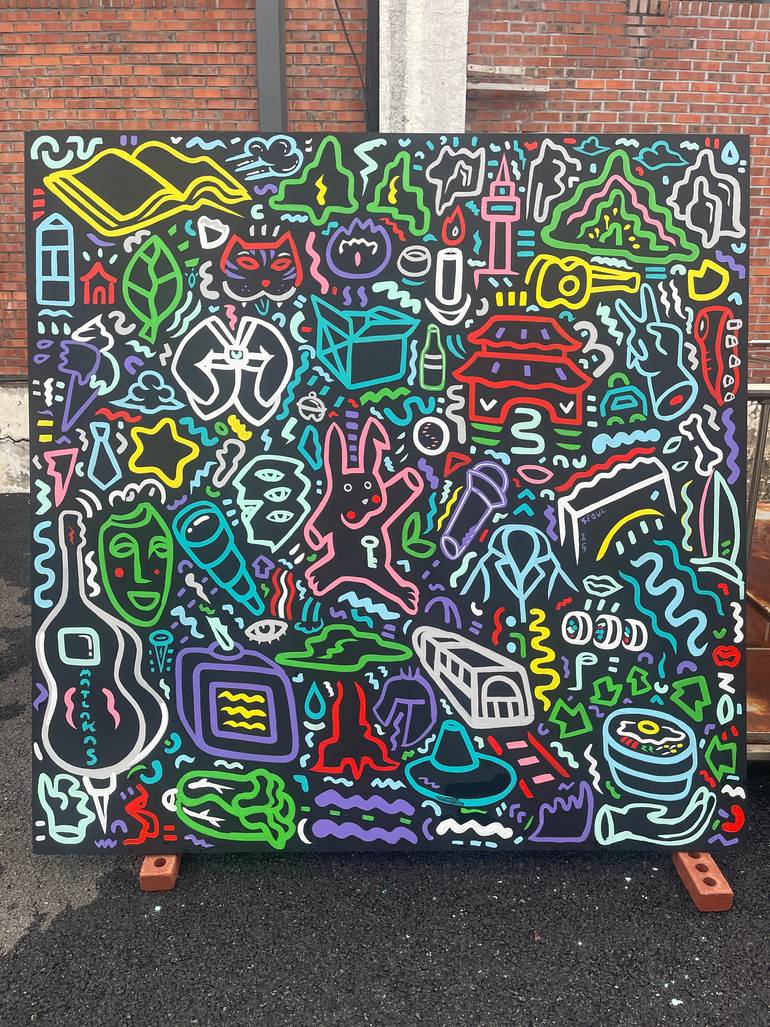 Original Street Art Graffiti Painting by Riccardo Matlakas