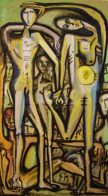 Original Expressionism People Paintings by Riccardo Matlakas