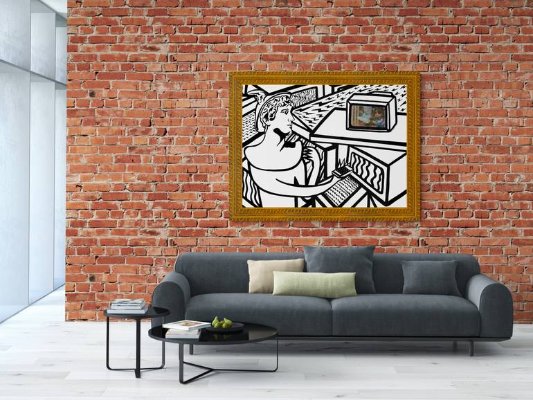 Original Cubism Pop Culture/Celebrity Painting by Riccardo Matlakas